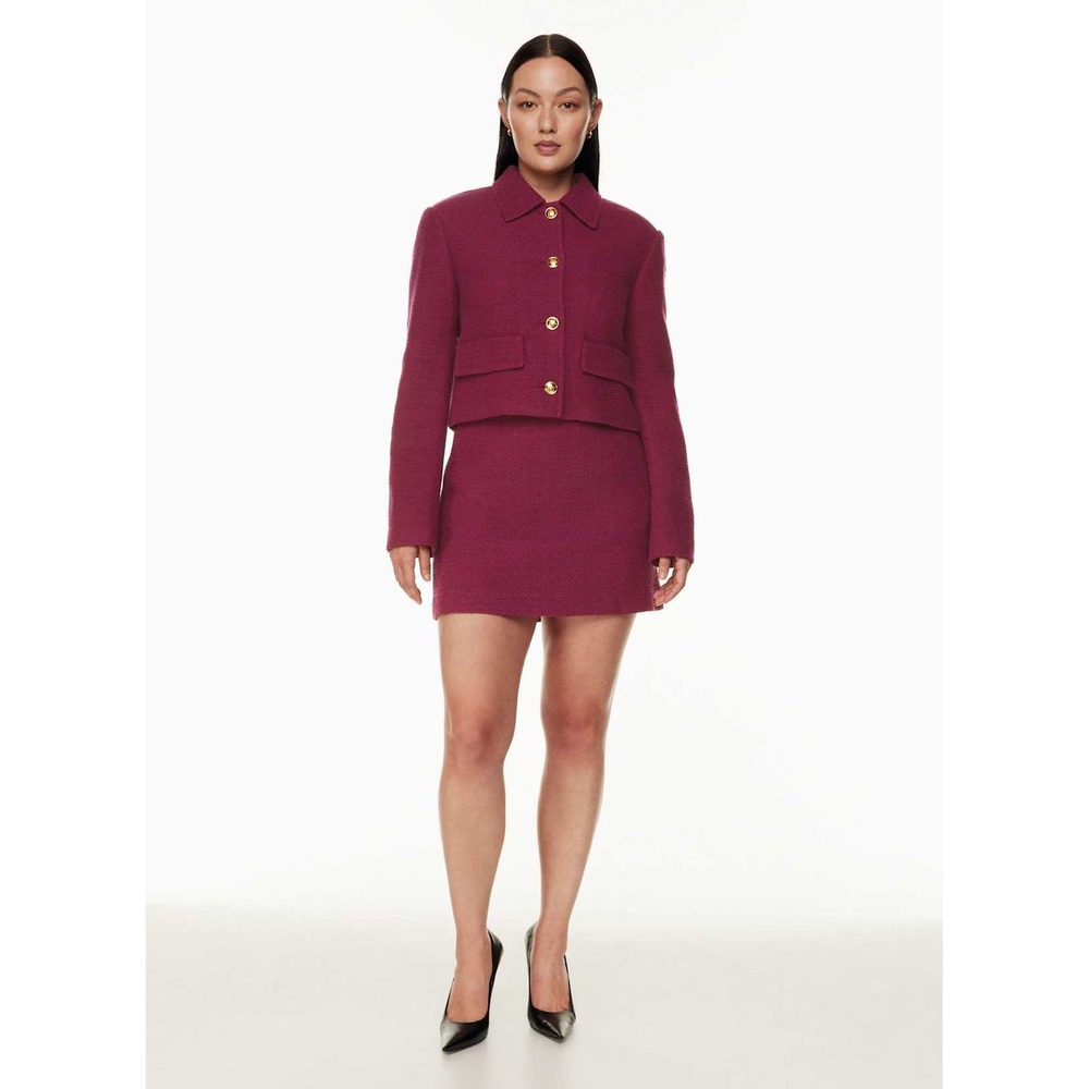 Babaton Frances Jacket Skirt Set Boucle 2 Piece Size 8 + S